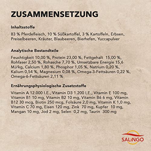 Hundefutter mit Pferd von SALiNGO – Premium Trockenfutter für Hunde