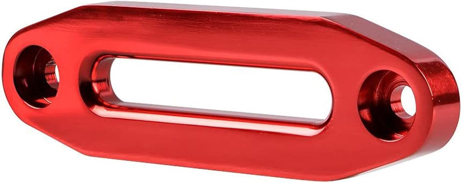 Metal Front Rear Hawse Fairlead Winch 4-7/8'' 124mm Mount Bolt Centers for 3000LBS ATV UTV Rope Cable Vehicle Accessory