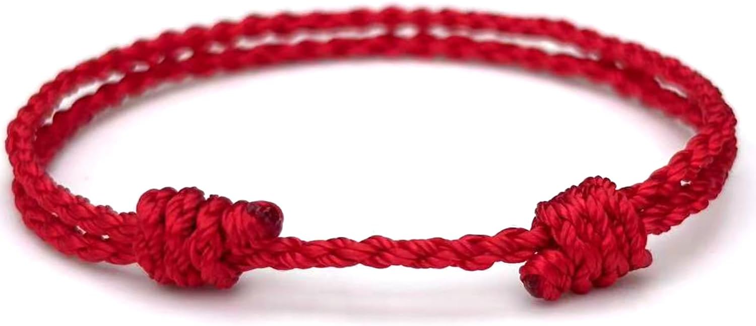 Double-Layered Red String Protection Bracelet for Women, Men and Teens, Adjustable Kabbalah Red String, Cord Talisman, Negative Energy and Evil Eye Protection Shield - Image 2