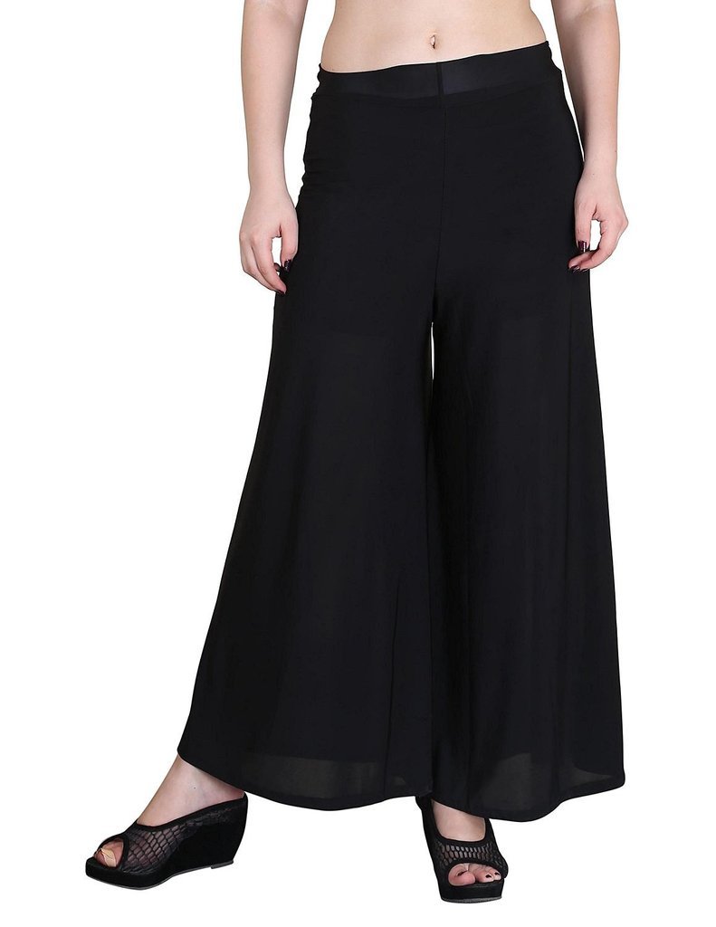 krystle Women's Relaxed Fit Rayon Palazzo (KRY/PLAZO/BLACK_Black_Free Size)-picture-28