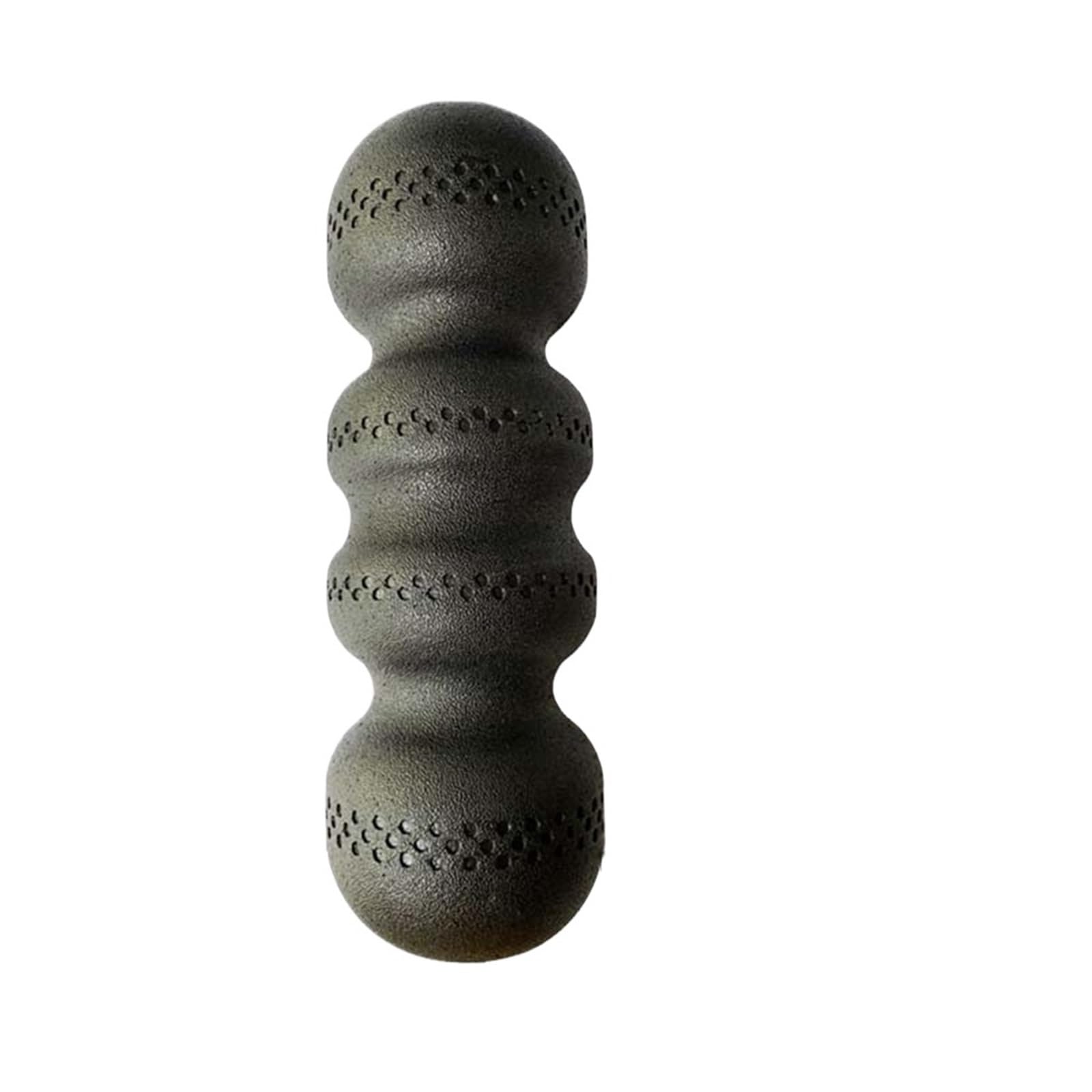 Rodillo de Espuma for Yoga EPP, Masaje en Forma de Onda, relajación Muscular, Ejercicio Deportivo, Fitness, Espalda, Pierna, liberación miofascial, 45x15cm Rodillo Masajeador(Black 55)