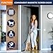 Magnetic Screen Door, Heavy Duty Door Screen Magnetic Closure Keep Bugs Out,Pet & Kid Friendly，Hands Free Door Screen Fit Door Size 36 x 96 Inches ‎Black