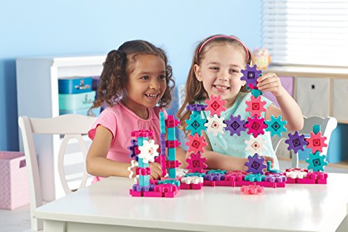 Learning Resources Gears! Gears! Gears! Deluxe Building Set Pink - 100 Pieces, Ages 3+ Stem Toys, Gears For Kids, Preschool Building Sets #TOP4