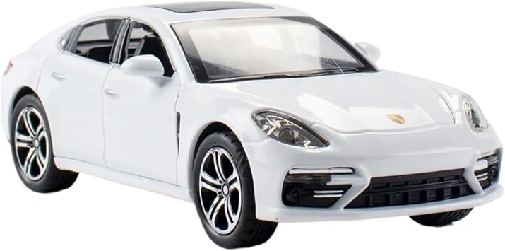Decorative car Model 132 for Panamera Die-cast Alloy car Models Suitable for Decoration Gifts for Boys Car Replica Models for DecorationWhite