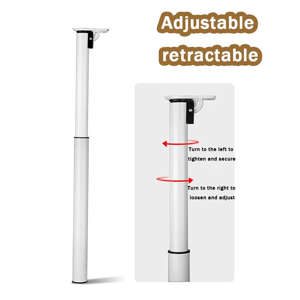 Gamba Per Tavolo Pieghevole In Acciaio, Gamba Di Mobili Telescopico 70-120cm Piedini Di Supporto Altezza Regolabile Per Scrivania, Tavolo Da Pranzo(Black,70-120cm/27.5-47in)