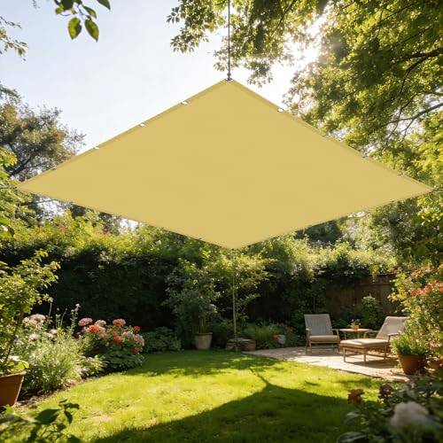 Voile d'ombrage rectangulaire imperméable contre pluie et UV - 2