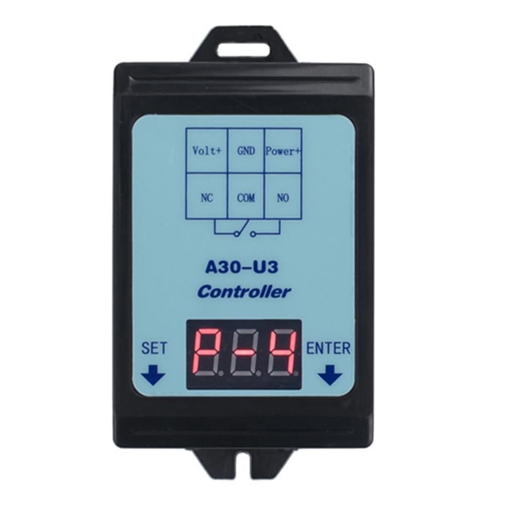 Monitor de voltaje DC 6-80V para solucionar sobrecargas usando interruptor de relé digital