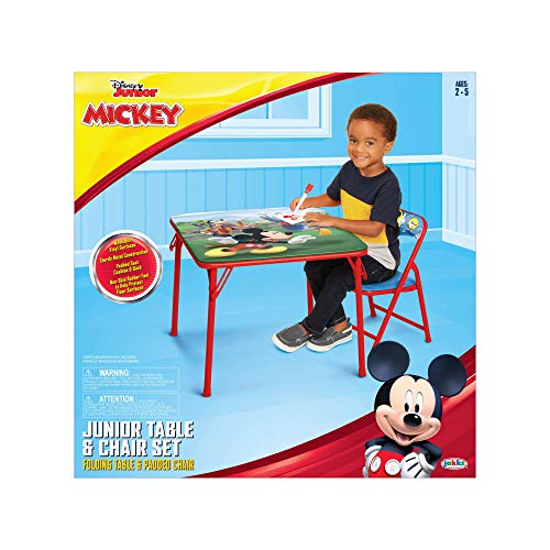 Mickey Mouse Table & Chair Set for Toddlers 24-48M, Includes 1 Table & 1 Chair [Amazon Exclusive] Table: 20"L x 20"W x 16.4"H, Chair: 12"L x 11.6"W x 17"H - Weight Limit: 70 lbs by Mickey Mouse - Image 6