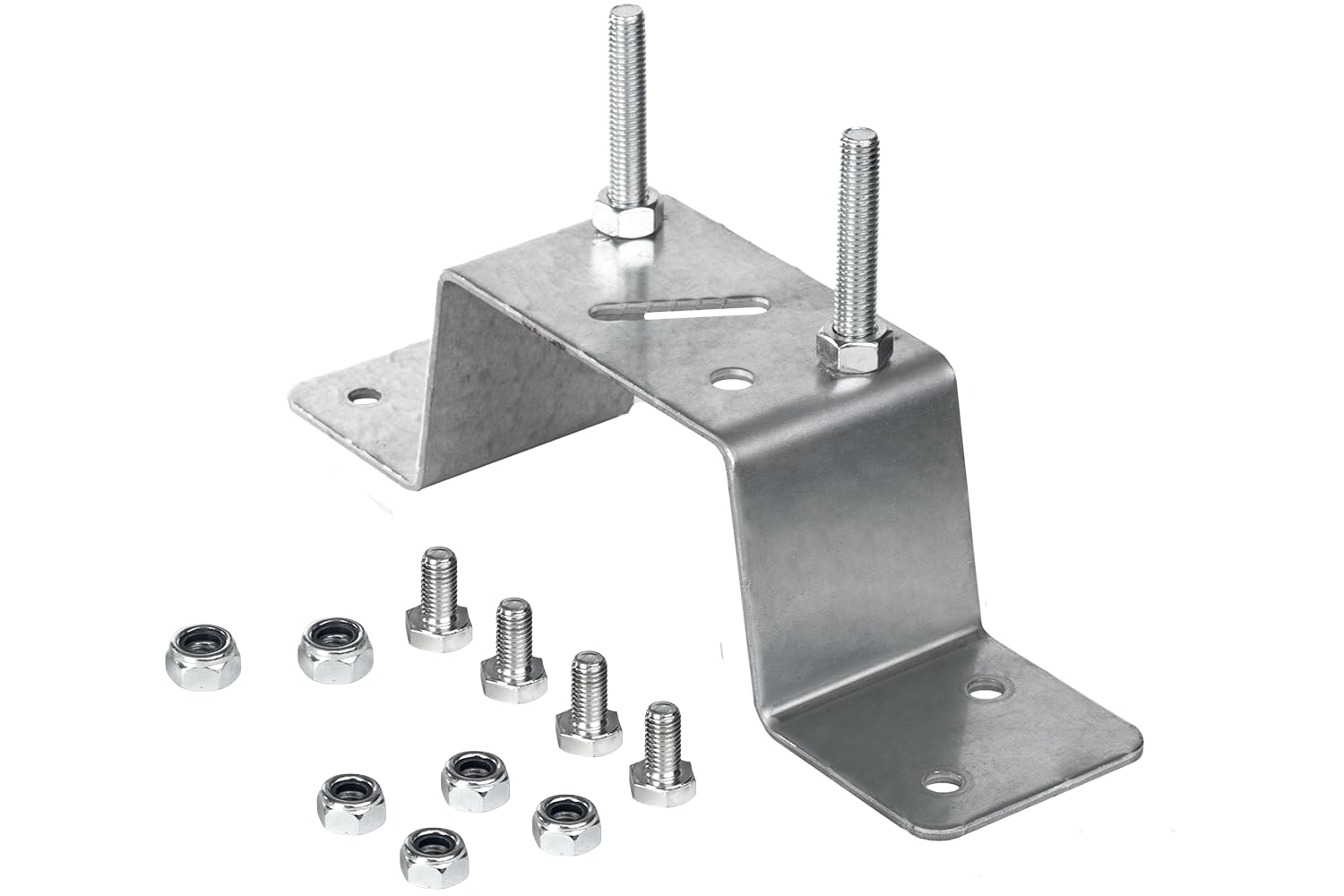 UNITRAILER Ersatzradhalterung für Pkw-Anhänger aus verzinktem Stahl, Universal Reserveradhalter für 4x100 und 5x112 Felgen, passend für Carplatform und Stark