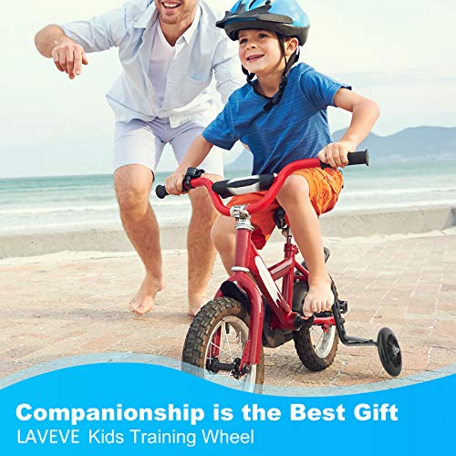 image for LAVEVE Training Wheels for Kids Bike, Flash Mute Big Wheel Bicycle Sta