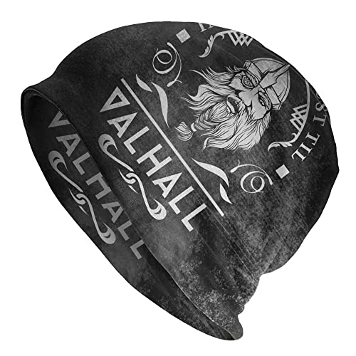 WSXJJ Bonnets Viking Casquettes Chapeaux Skullies Mode Hiver Tricot Cap Street Hommes Femmes Bonnet d'hiver Chaud Cadeaux,Valhalla Cover