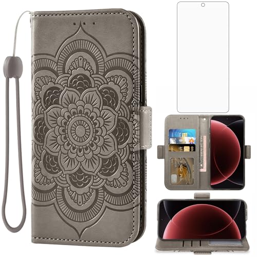 Housse Xiaomi 15 Ultra pliable en cuir gris idéale pour voyager léger au quotidien