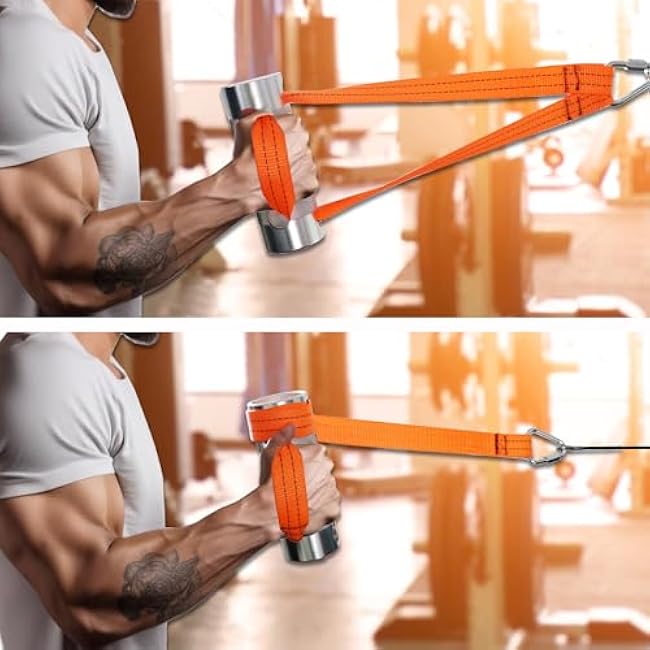 Arm Wrestling Exercise Handle ¦µ3in Thick Wrist Rolling Grip Wrist and Forearm Exerciser Multi Spinner Workout Handle