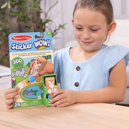 Image of Melissa & Doug Sticker Wow! 24-Page Activity Pad and Sticker Stamper, 300 Stickers, Arts and Crafts Fidget Toy Collectible Character - Ice Cream - for Kids Ages 3+ - FSC Certified (Pack of 8)