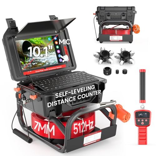 Oiiwak Sewer Camera with Locator 100ft Touchscreen