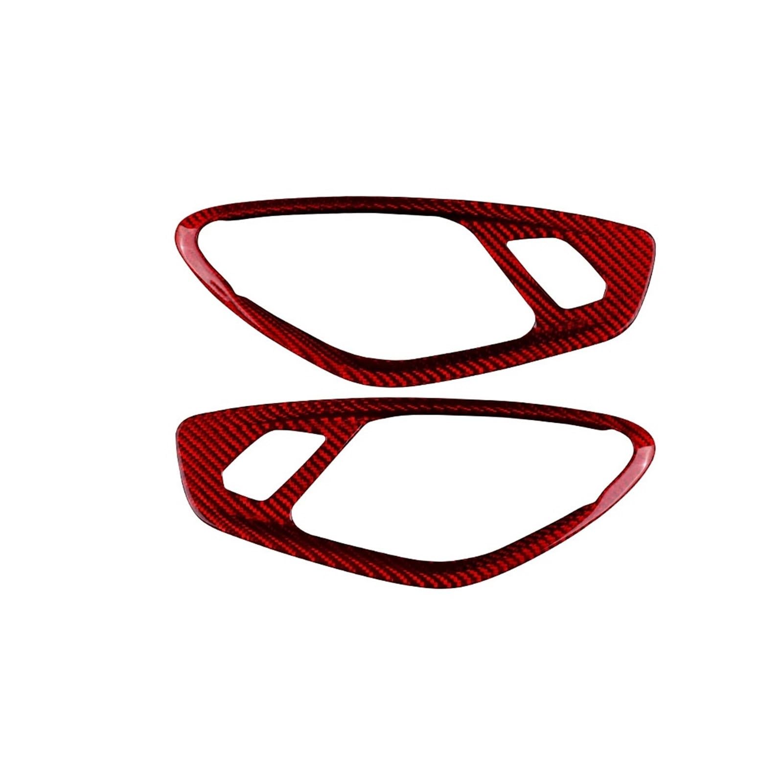 Vnhlotvjl Red Real Hard Carbon Fiber Car Door Inner Handle Interior Trim Sticker Compatible For Camaro 2016-2023(Red)