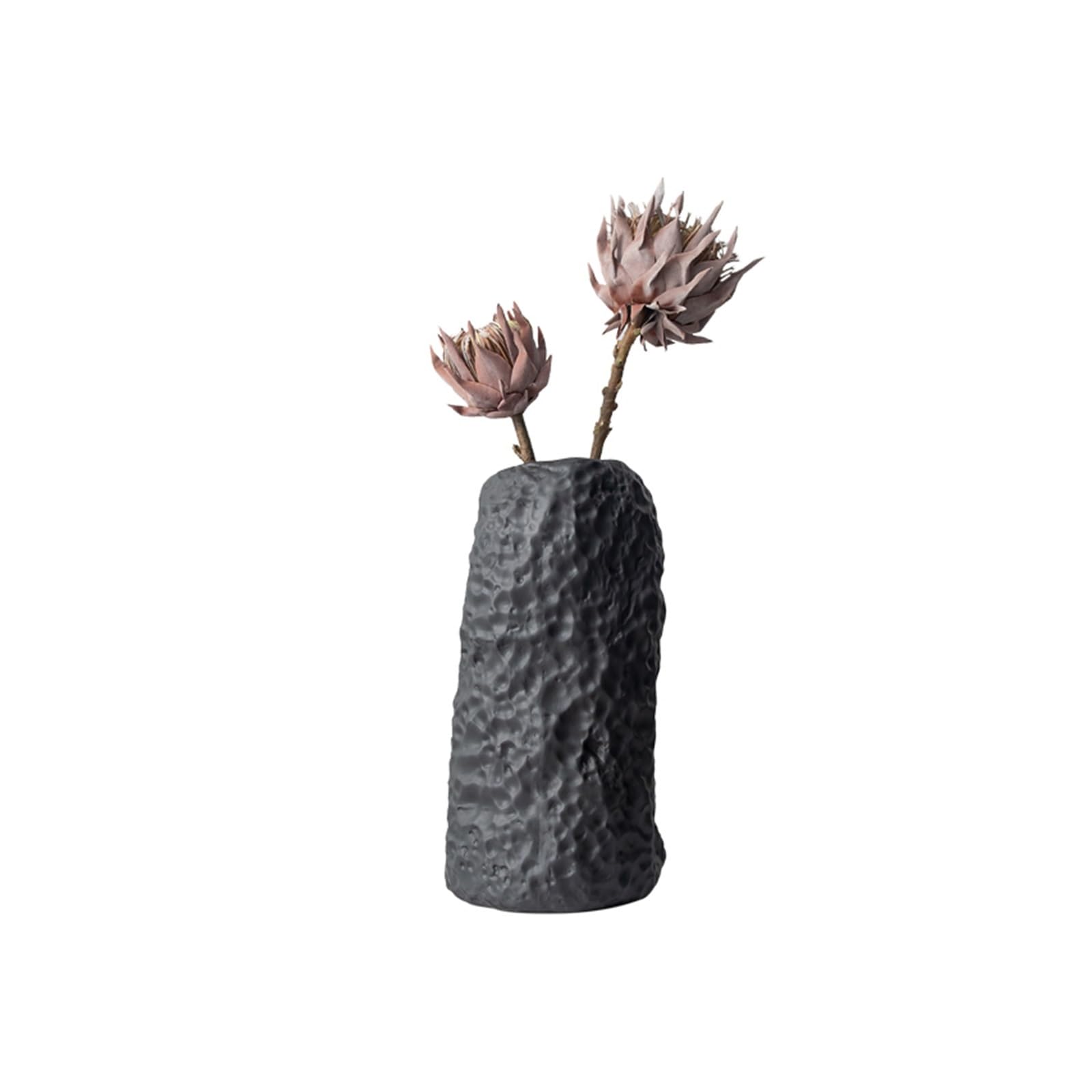 Bzgpmfud Noir Vase Desktop Ceramic Stone Pattern Decorations Home Living Room Dining Table Tv Cabinet Ornaments Flowers(Noir)