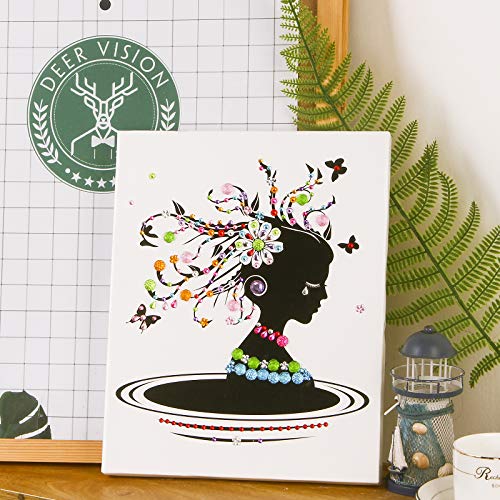 1200 Pezzi Brillantini Adesivi con Strass Sticker