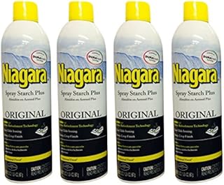 Niagara Spray Starch Crisp Finish, Sharp Look Without Excess Stiffness, 4 Oz (Pack of 4)