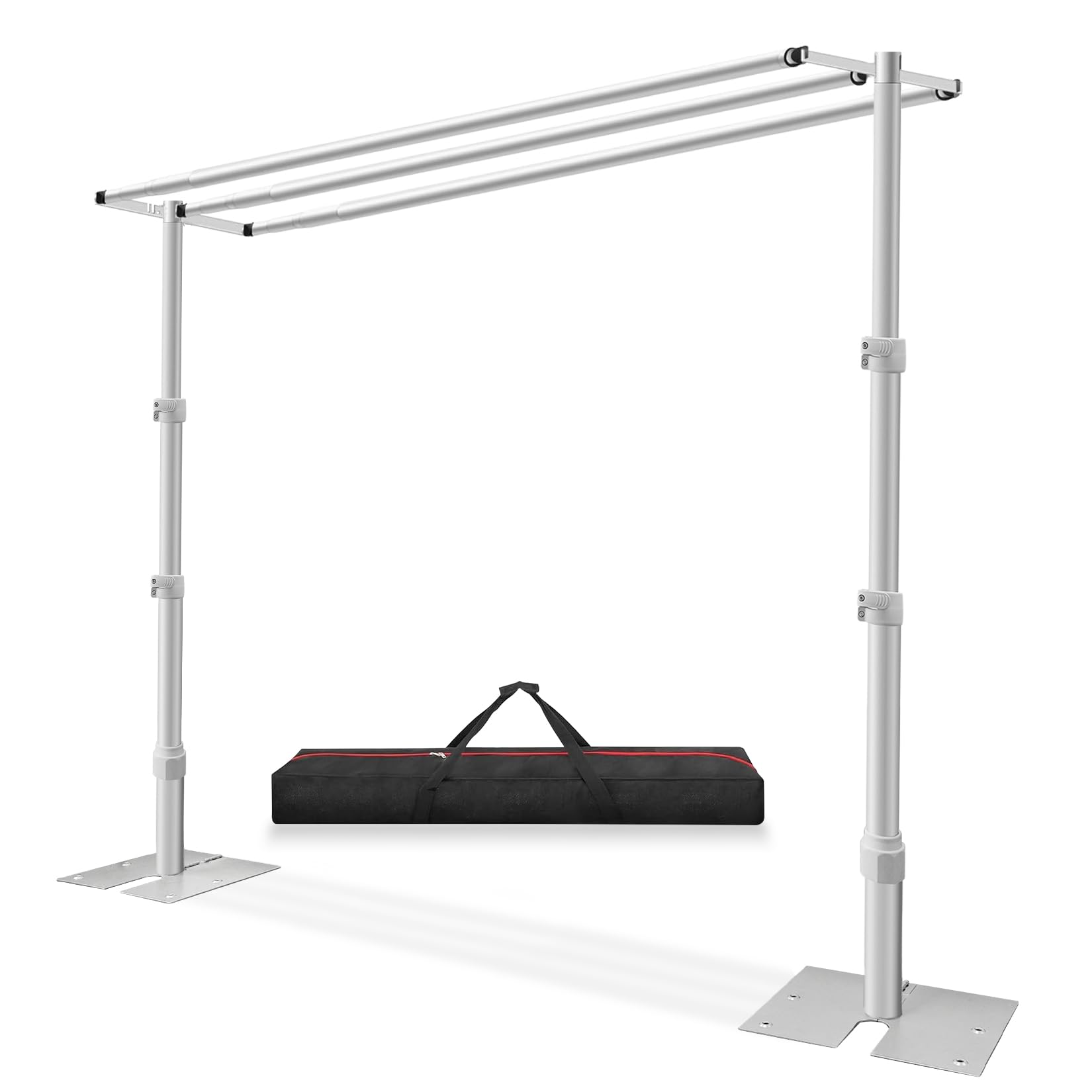 Jiang&Rong 3 x 3 m Support Toile de Fond avec 3 Traverses Transversales
