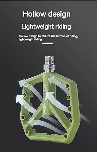 Miniatura 5 de ENLEE 916 Mountain Bike Ultra Light Nylon Pedal, 4.3 pulgadas ampliado ensanchado ultraligero sello cojinete para pedales de bicicleta MTB Accesorios