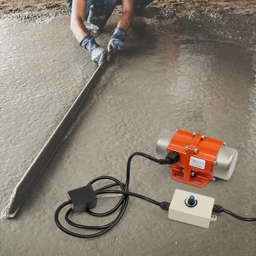 100W Vibrating Motor with Speed Controller, Concrete Vibrator Industrial Vibration Motor, 3600 RPM Adjustable Speed, Single Phase Asynchronous Electric Vibrator for Mechanical Equipment (100w) - Thumbnail 3