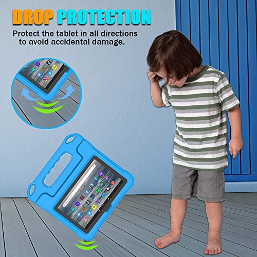 Kids Case for Fire 7 Tablet Case (12th Generation, 2022),Blue - image 2