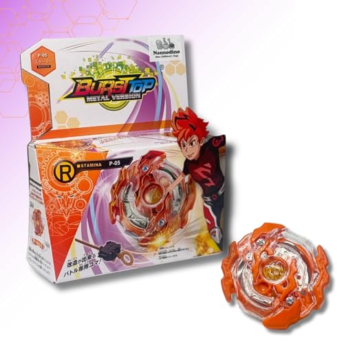 NANNODINO Kampfkreisel P-05 Metal Version | inkl. Launcher | hohe...