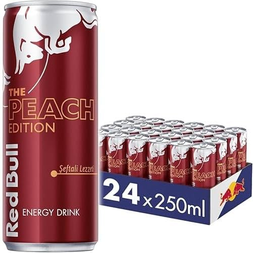 Red Bull Bebida energética, melocotón (24 x 250 ml)