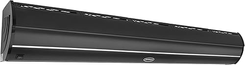 DuraSteel Aerial Titan-2 - Ventilador de cortina de aire para montaje en pared puerta de aire oscura de 60 pulgadas con certificación UL