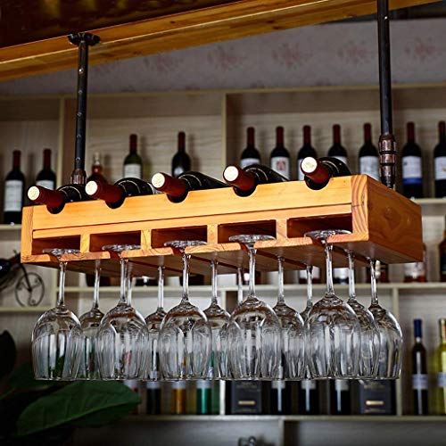 Soporte para botellas de madera maciza 64x30cm miniatura 6