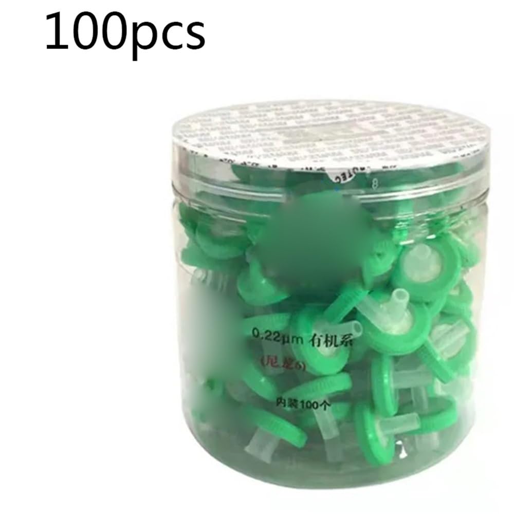 100 sztuk laboratoryjnych nylon/membrana PTFE filtr strzykawkowy 13 mm/25 mm 0,22 lub 0,45 do wyposażenia laboratoryjnego (25 mm 0,22 um PTFE)