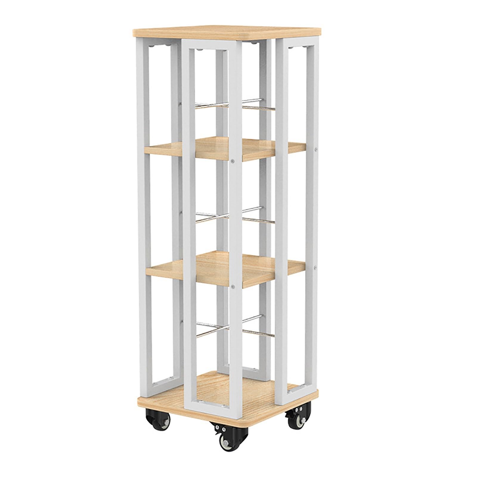 WOLTU Libreria Per Bambini,Scaffale Girevole/Scaffale Ad Albero A 360 Rotante A 4 Ripiani 81326653