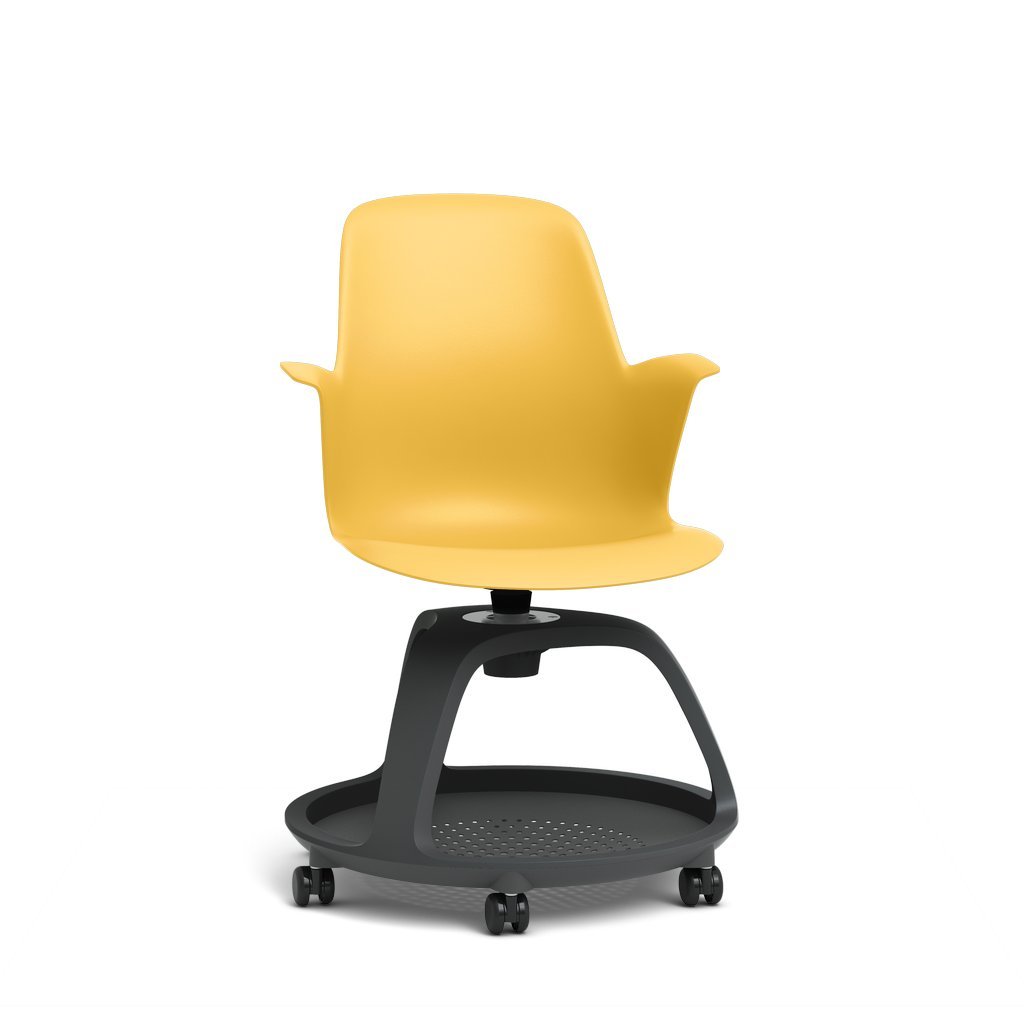 Steelcase Node Multipurpose Chair: Tripod Base - Standard Carpet Casters