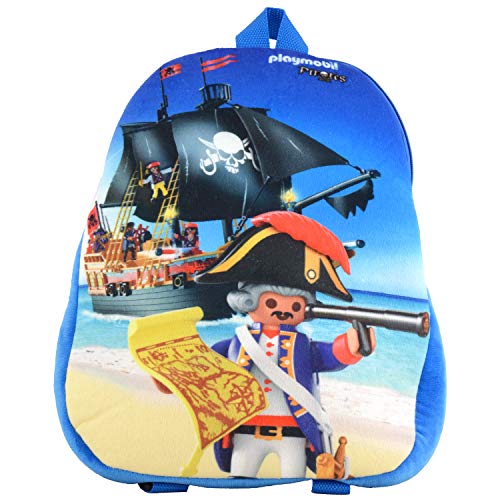 PLAYMOBIL City Action - Mochila infantil con diseño, Diseño pirata, 32 cm, Diseño pirata
