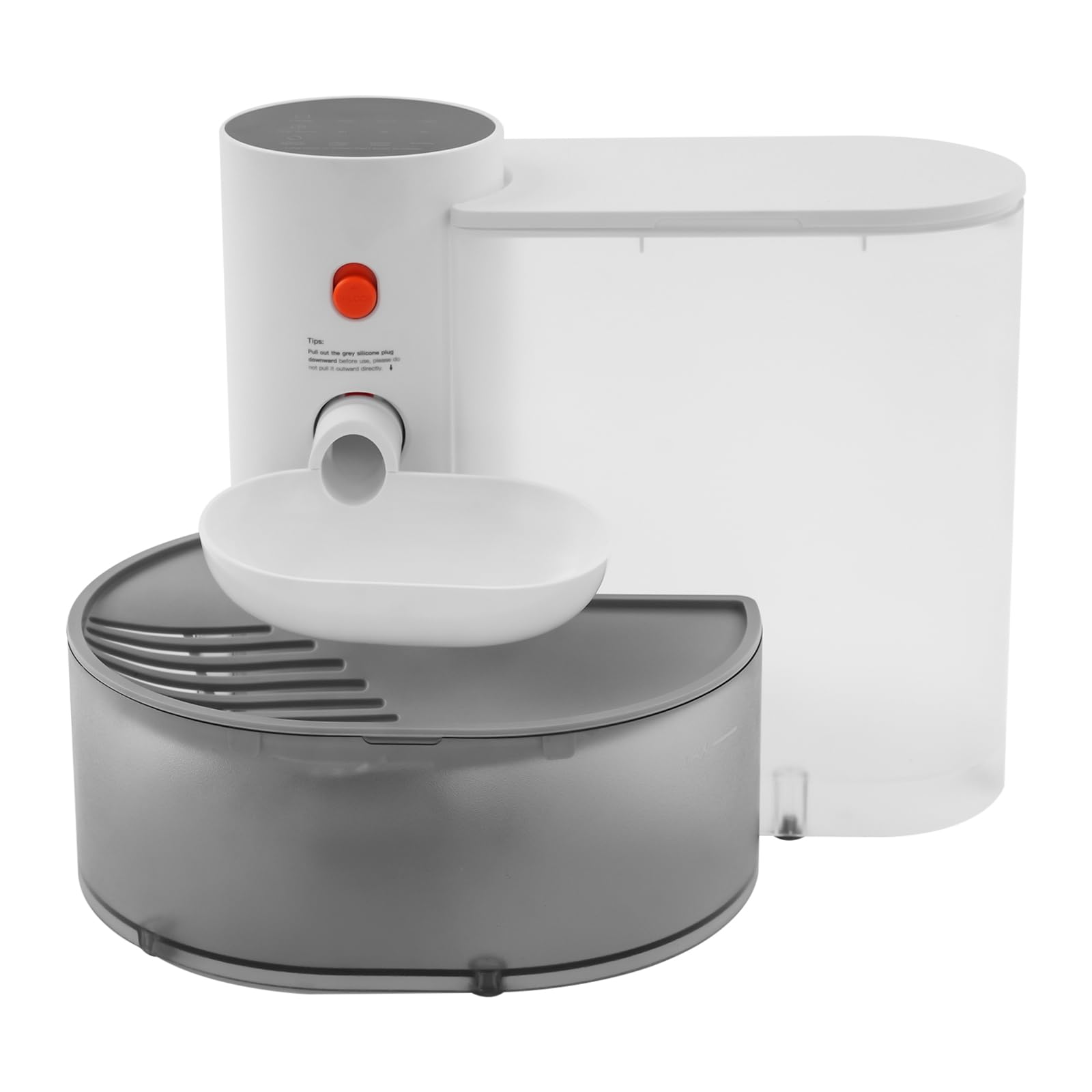 Dispensador de agua automático para gatos/perros, depósito de 3 L, 2000 mAh, funciona con batería, fuente para gatos con luces indicadoras de estado, fuente para beber para gatos, sin cable, sin