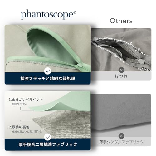Image of Phantoscope Pack of 2 Velvet Decorative Throw Decorative Pillow Cover Soft Solid Square Cushion Case for Couch Dark Blue 18 x 18 inches 45 x 45 cm
