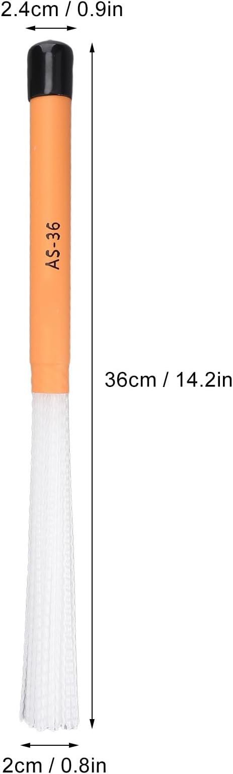 Par de escobillas de nylon para percusión miniatura 3