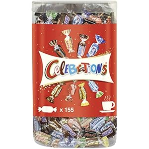 Celebrations Blisterbox | Mini-Schokoriegel Mix | 155 Pralinen in einer Box (1 x 1,435 kg)