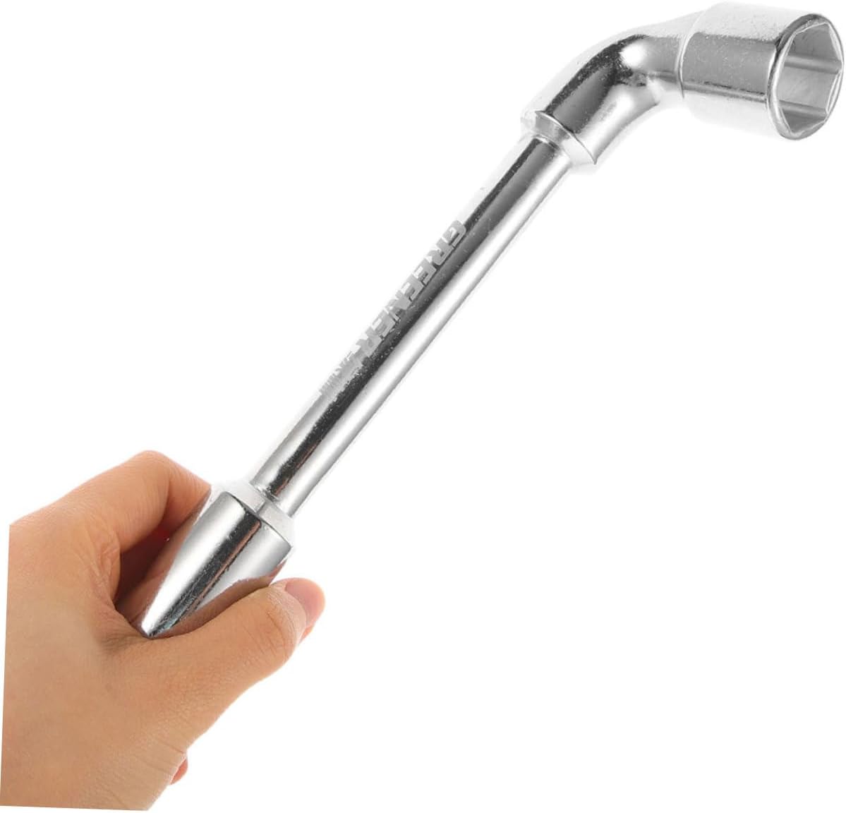 FOMIYES 21mm L-shaped Socket Wrench Tire Repair Tool Car Wheel Nut Wrench Automotive Repair Tool for Tire Removal and Alignment