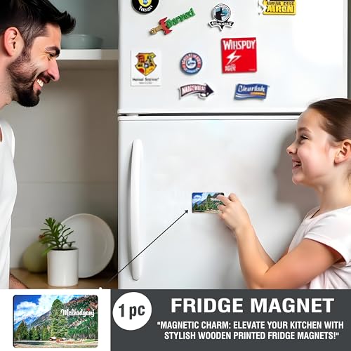 Image of Elegant Fridge Magnet with Themes |Rectangular Size Refrigerator Magnet with Magnetic Rubber Back | Pack of 1, 8.6cm X 5.4cm (Meleodganj)