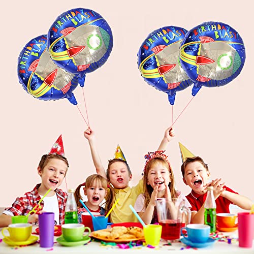 Image of AMFIN (Pack of 7) Theme Birthday Balloons / Happy Birthday foil Balloon / Birthday Blast Balloon / Happy Birthday Foil Balloon / Birthday foil Balloon Items / Birthday Party