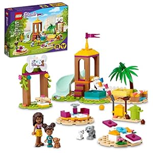 LEGO Friends Pet Playground 41698 Building Kit Designed to Grow Imaginations; Animal Playset Comes with Andrea and 3 Dog Toys; Creative Birthday Gift Idea for Kids Aged 5 and up (210 Pieces)