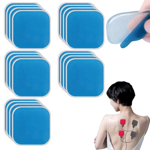 agctrler Juego de almohadillas de gel de repuesto, 20 unidades, 45 x 45 mm, almohadillas de electrodo para entrenamiento abdominal, aplicables a Beurer-EM 59 almohadillas de gel de repuesto