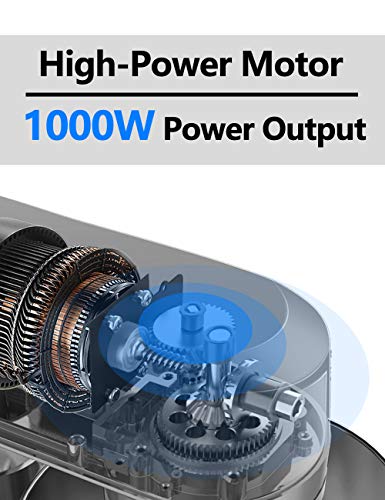 Küchenmaschine, WantJoin 5L Edelstahlschüssel Reduzierte Geräusche Knetmaschine, 6 Geschwindigkeit 1000W Teigmaschine… – Bild 3