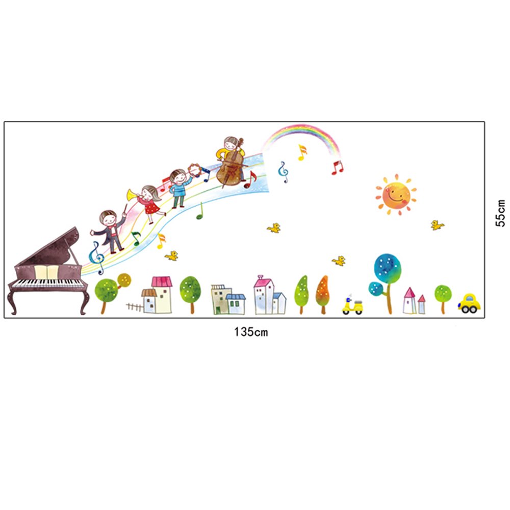 Cartoon Meisje Ballonnen Muurstickers DIY Bloemen Bladeren Muurschildering Decals voor Kinderen Kamers Baby Slaapkamer Woondecoratie