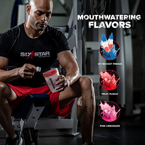 Pre Workout | Six Star Preworkout Explosion | Pre Workout Powder For Men & Women | Preworkout Energy Powder Drink Mix | Sports Nutrition Pre-Workout Products | Fruit Punch (30 Servings) #TOP4