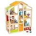 Pidoko Kids Skylar Dollhouse with 20 Pcs Furniture, 5 Dolls and a Pet Dog