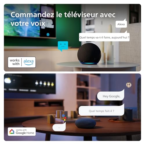Philips 40PFS6009 Smart TV LED FHD - Écran 40 Pouces avec Plate-Forme Pixel Plus Titan OS et Son Dolby Audio, Fonctionne avec Alexa et l’Assistant Vocal Google - Cadre Noir Mat – Image 6