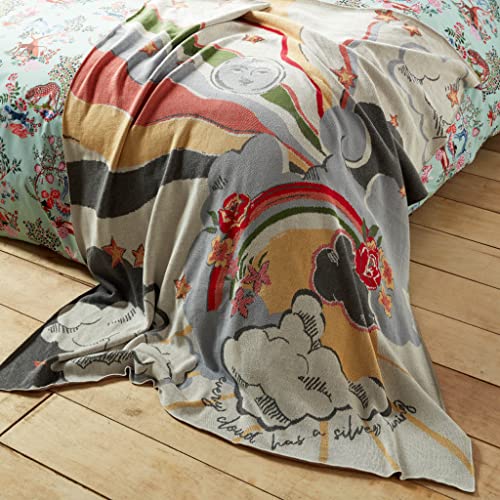 Ashley Wilde Cath Kidston Silver Linings 100% Cotton Throw Multi